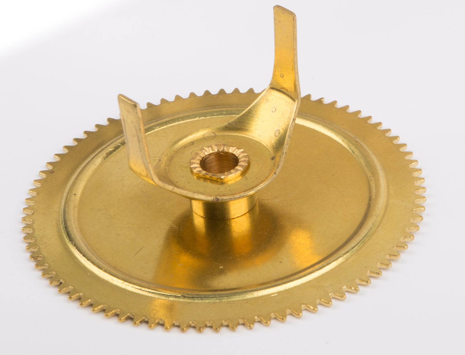 Zahnrad mit Mitnehmer, messing