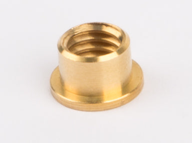 Bague de soudure/écrou à collerette M 6 pour sifflet à vapeur et manomètre