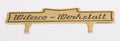 Schild "Wilesco-Werkstatt"